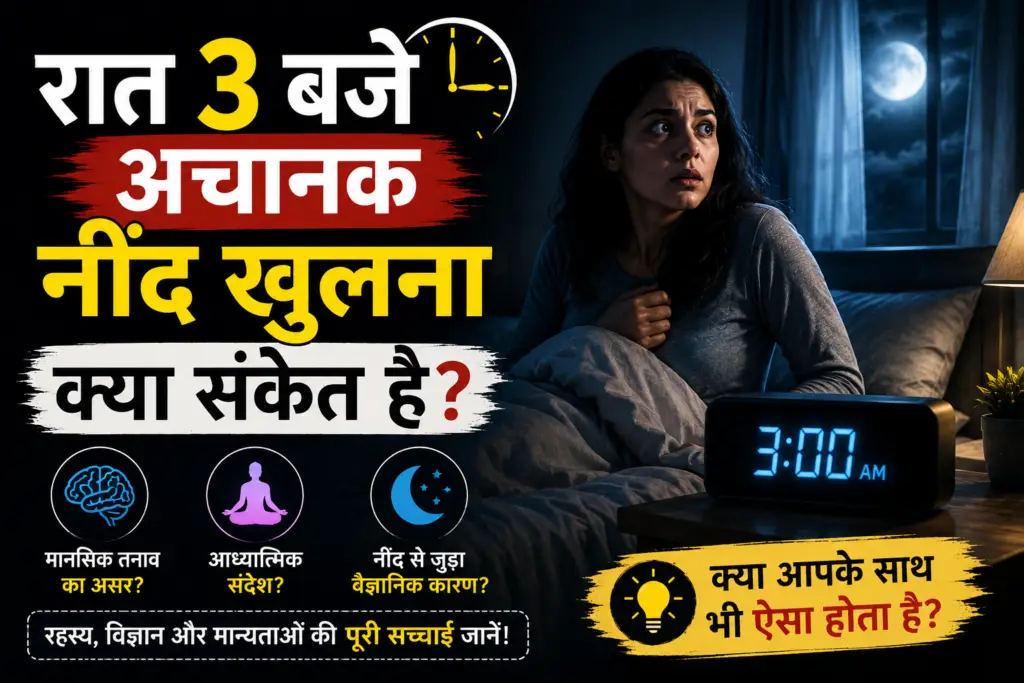 रात 3 बजे अचानक नींद खुलना