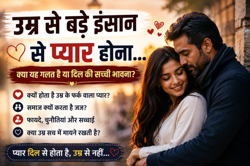 उम्र से बड़े इंसान से प्यार