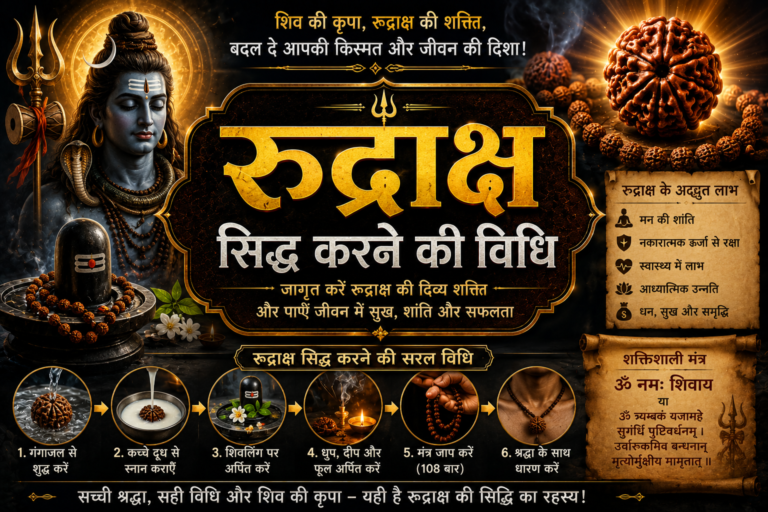 रुद्राक्ष सिद्ध करने की विधि