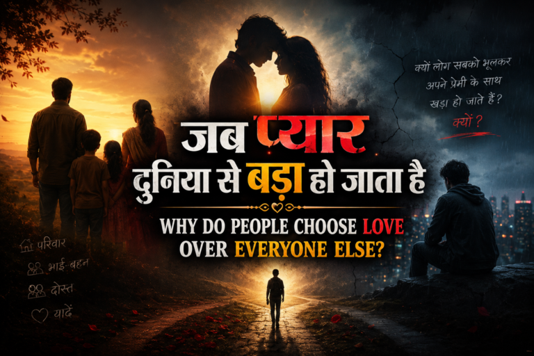 जब प्यार दुनिया से बड़ा हो जाता है