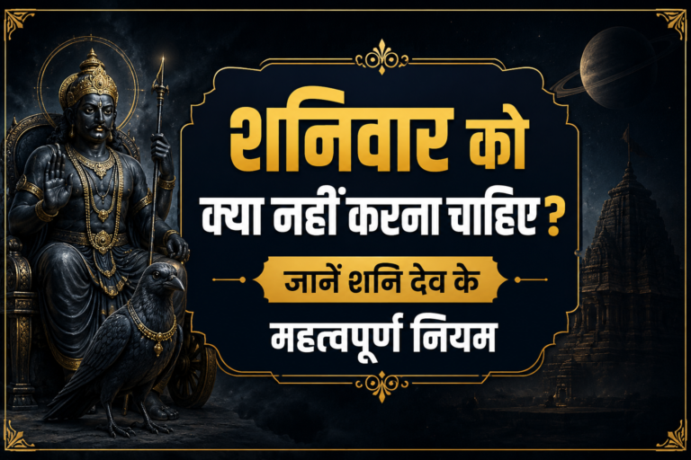 शनिवार को क्या नहीं करना चाहिए