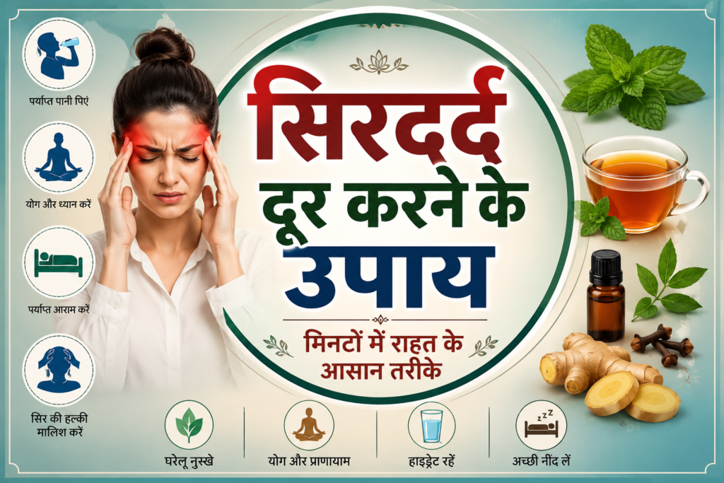 सिरदर्द दूर करने के उपाय