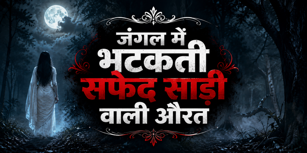 जंगल में भटकती सफेद साड़ी वाली औरत