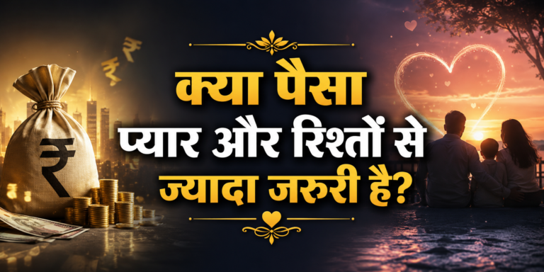 क्या पैसा प्यार और रिश्तों से ज्यादा जरूरी है?