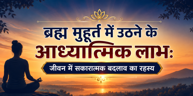 ब्रह्म मुहूर्त में उठने के आध्यात्मिक लाभ