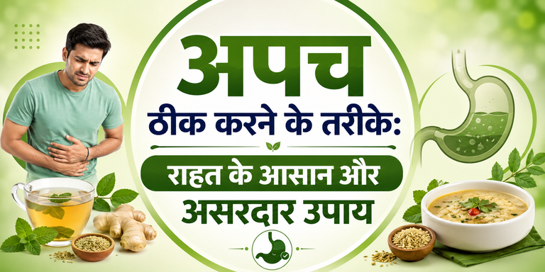 अपच ठीक करने के तरीके