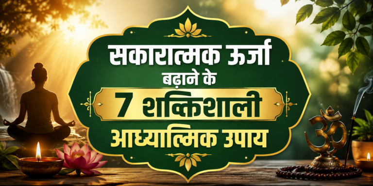 सकारात्मक ऊर्जा बढ़ाने के 7 आध्यात्मिक उपाय